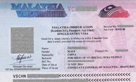 请问去马来西亚需要办理什么手续？