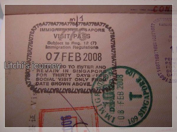 单凭新加坡护照的出入境章可以判断出是什么签证吗?