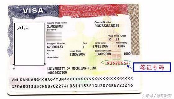 美国签证的visa foil number是什么意思？在哪可以找到